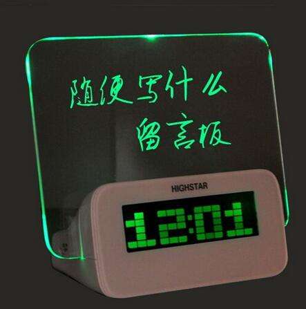 Romantic message board led message board alarm clock---MM009