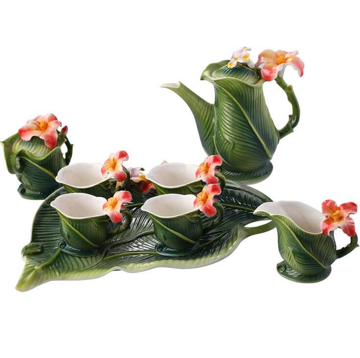 High grade quality 16 head plantain coffee set , wedding gift birthday gift---MM0017
