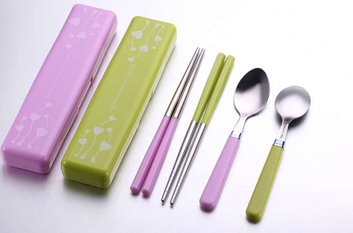 2 in 1 Travel Plastic Cultery Set  BDSH321